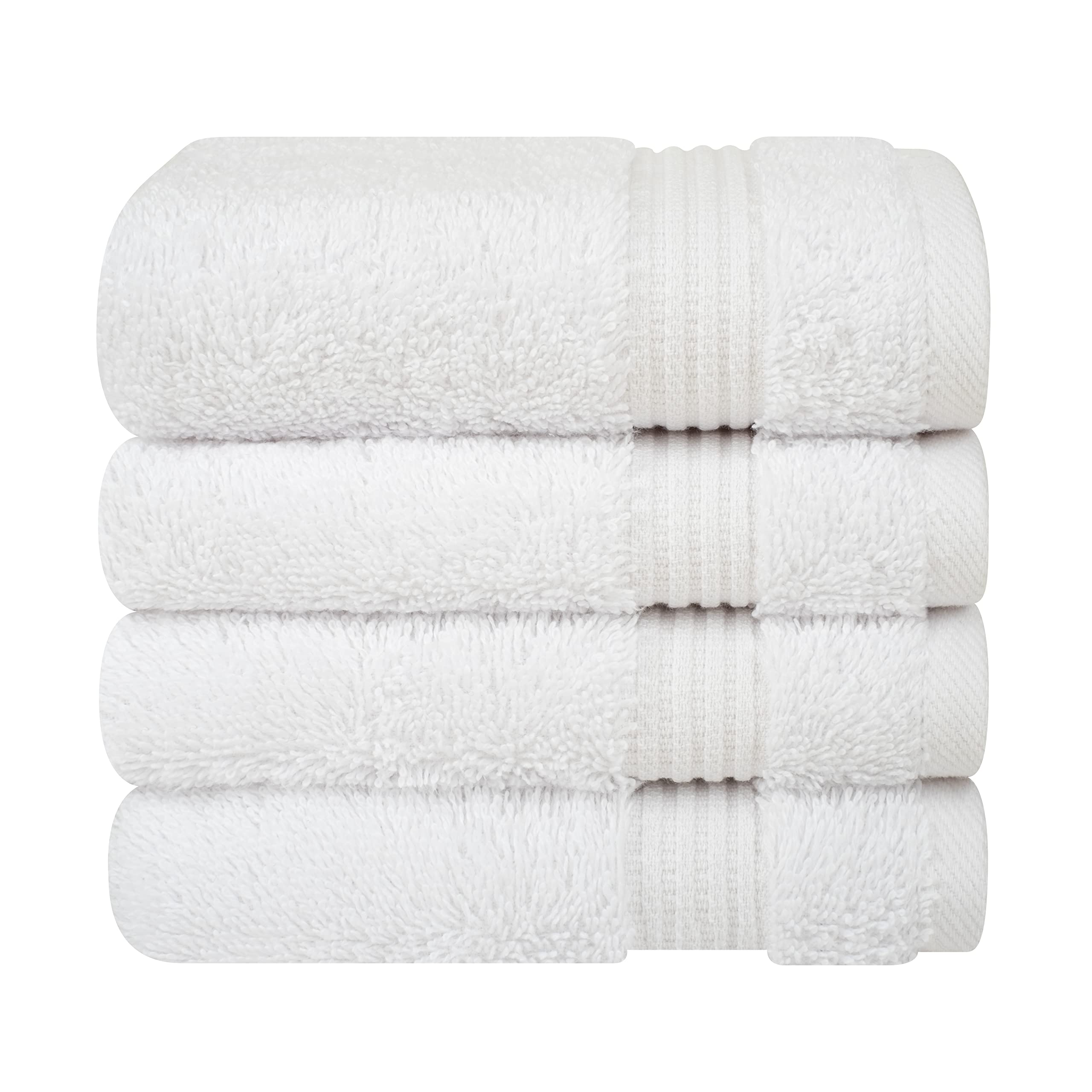 Cotton Paradise 6 Piece Towel Set, 100% Cotton Soft Absorbent Turkish Towels for Bathroom, 2 Bath Towels 2 Hand Towels 2 Washcloths, Beige Towel Set