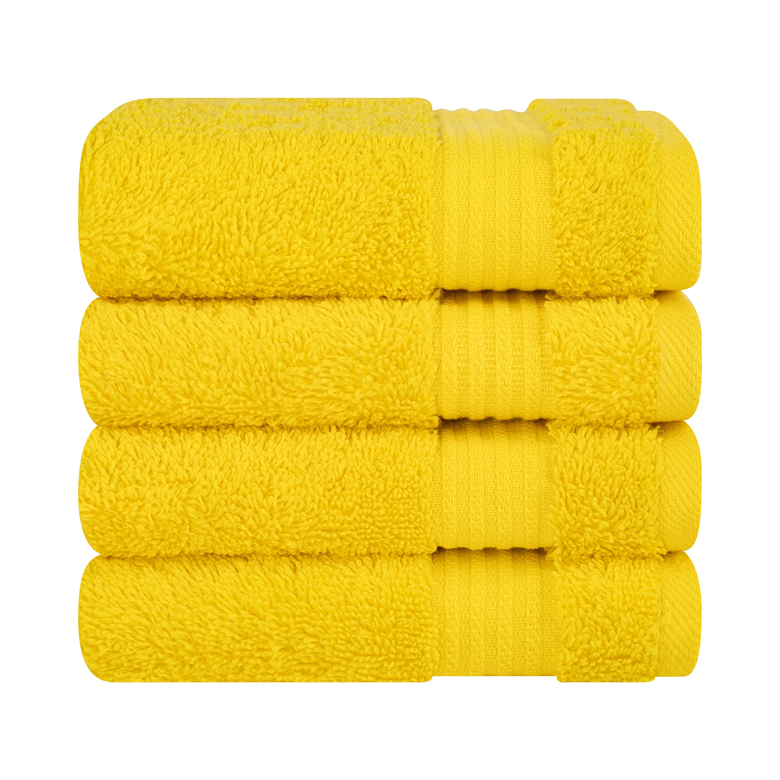 Cotton Paradise 6 Piece Towel Set, 100% Cotton Soft Absorbent Turkish Towels for Bathroom, 2 Bath Towels 2 Hand Towels 2 Washcloths, Beige Towel Set