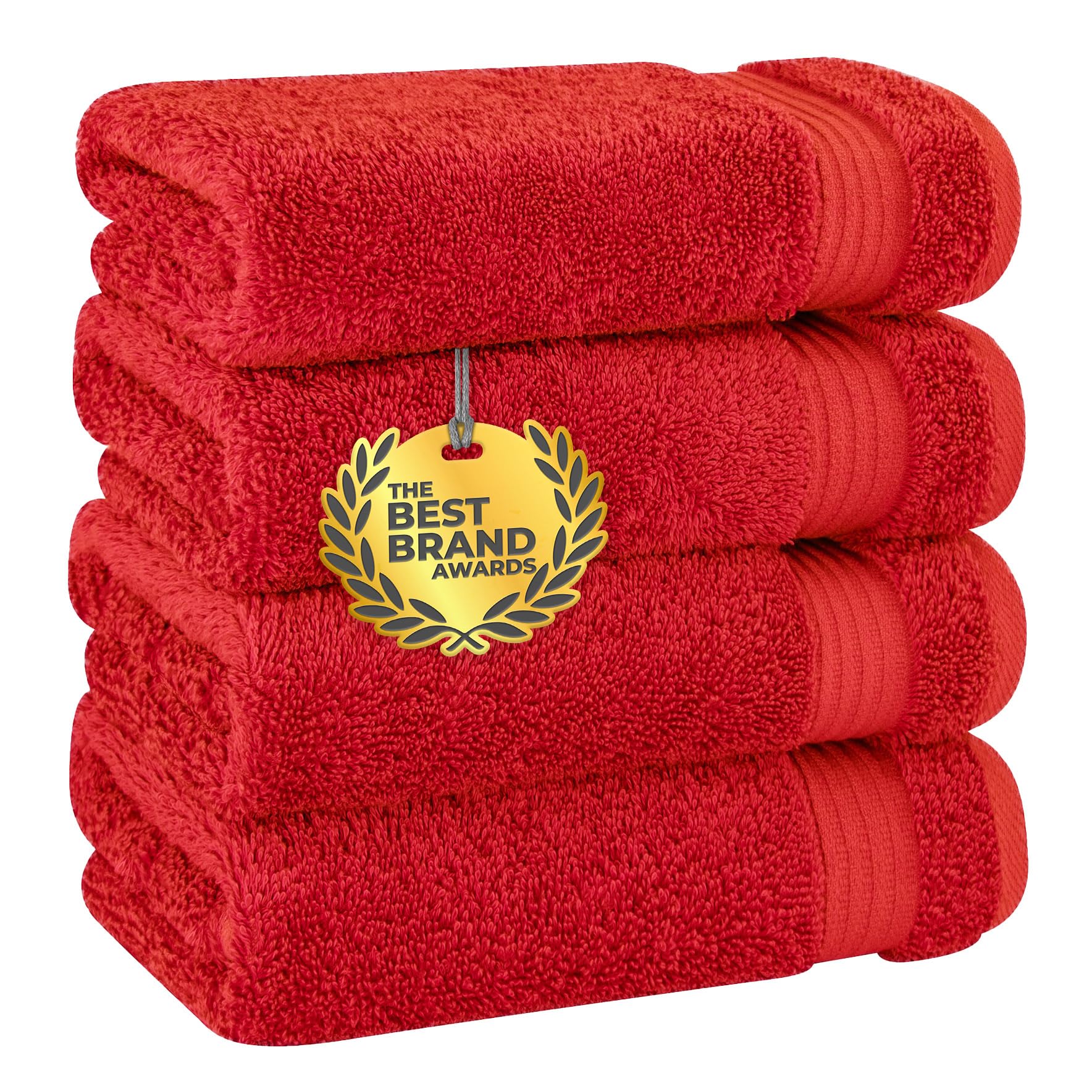 Cotton Paradise 6 Piece Towel Set, 100% Cotton Soft Absorbent Turkish Towels for Bathroom, 2 Bath Towels 2 Hand Towels 2 Washcloths, Beige Towel Set