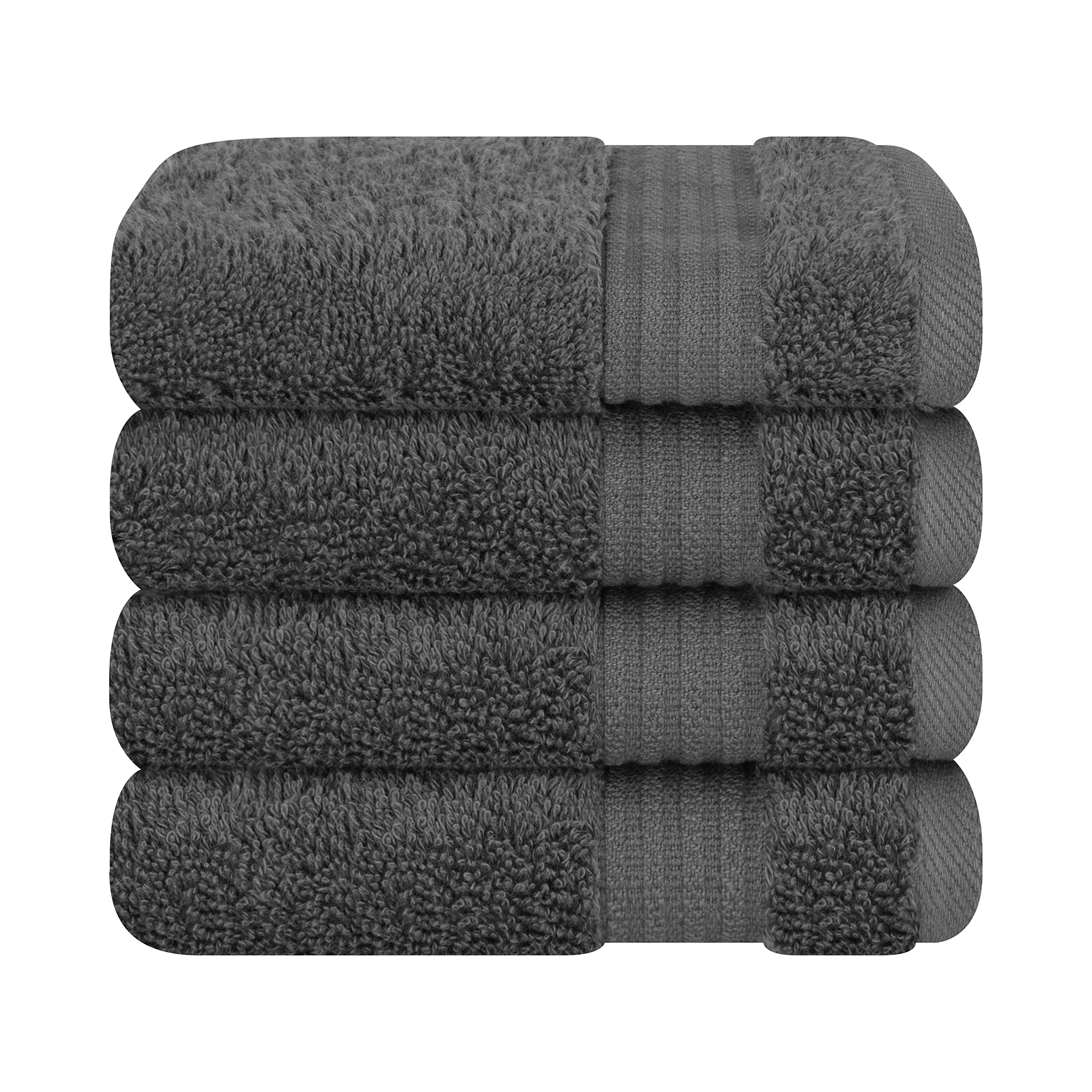 Cotton Paradise 6 Piece Towel Set, 100% Cotton Soft Absorbent Turkish Towels for Bathroom, 2 Bath Towels 2 Hand Towels 2 Washcloths, Beige Towel Set