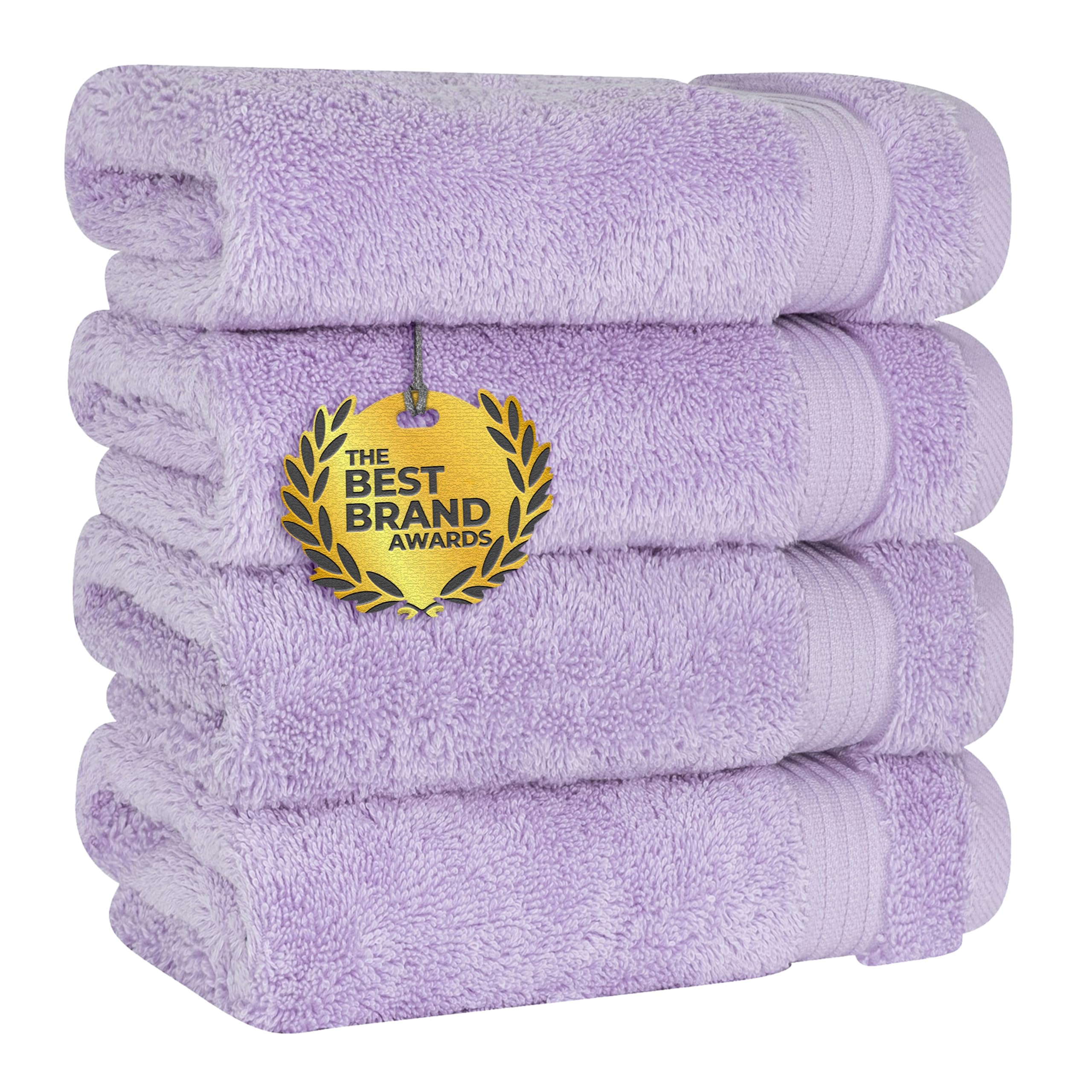 Cotton Paradise 6 Piece Towel Set, 100% Cotton Soft Absorbent Turkish Towels for Bathroom, 2 Bath Towels 2 Hand Towels 2 Washcloths, Beige Towel Set