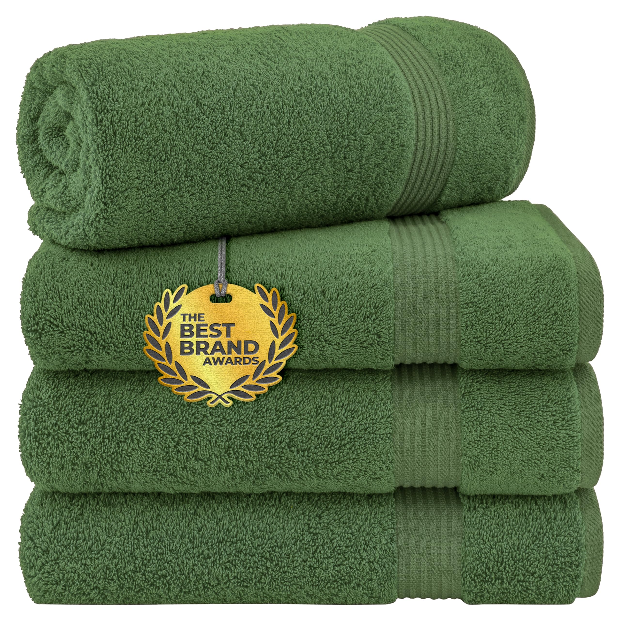 Cotton Paradise 6 Piece Towel Set, 100% Cotton Soft Absorbent Turkish Towels for Bathroom, 2 Bath Towels 2 Hand Towels 2 Washcloths, Beige Towel Set