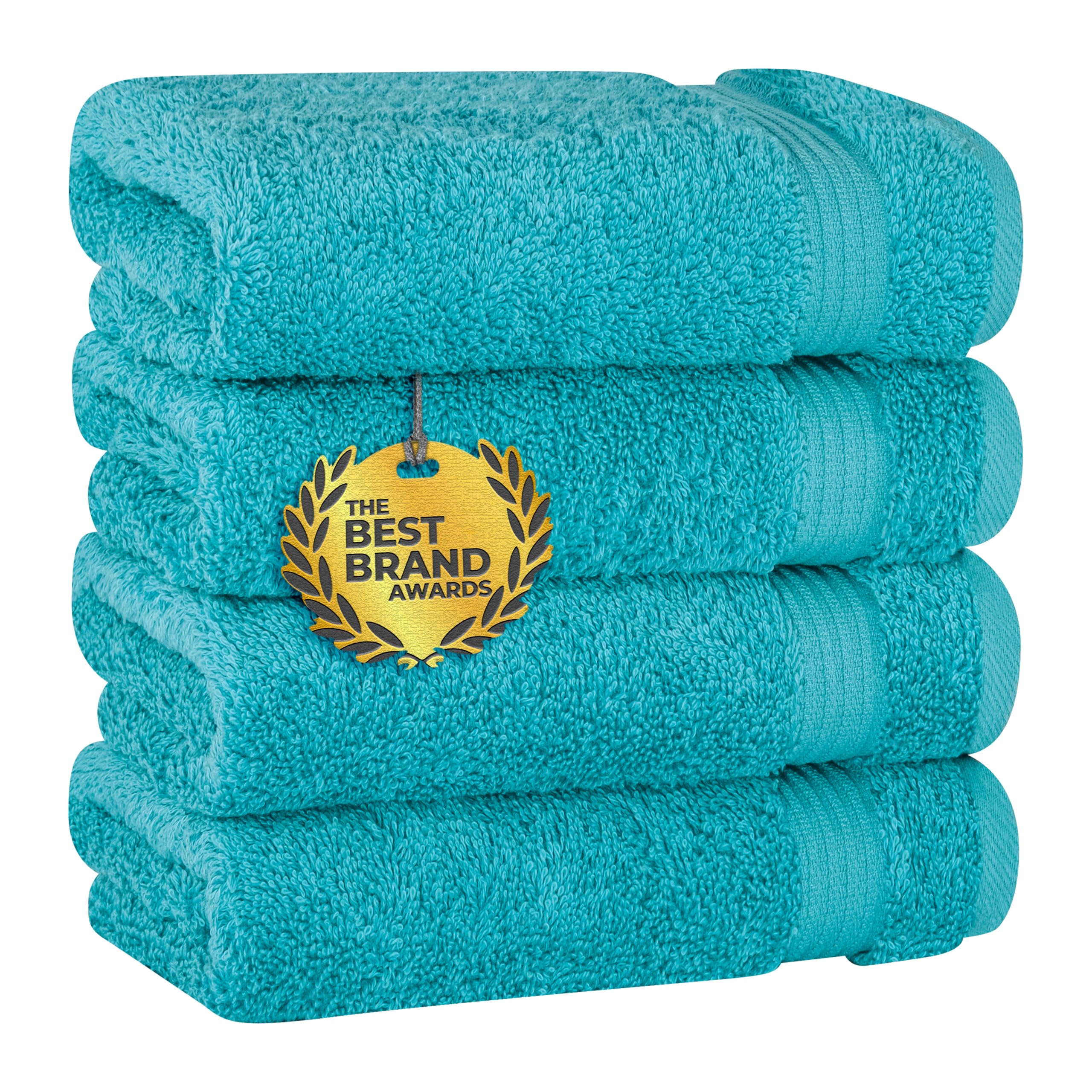 Cotton Paradise 6 Piece Towel Set, 100% Cotton Soft Absorbent Turkish Towels for Bathroom, 2 Bath Towels 2 Hand Towels 2 Washcloths, Beige Towel Set