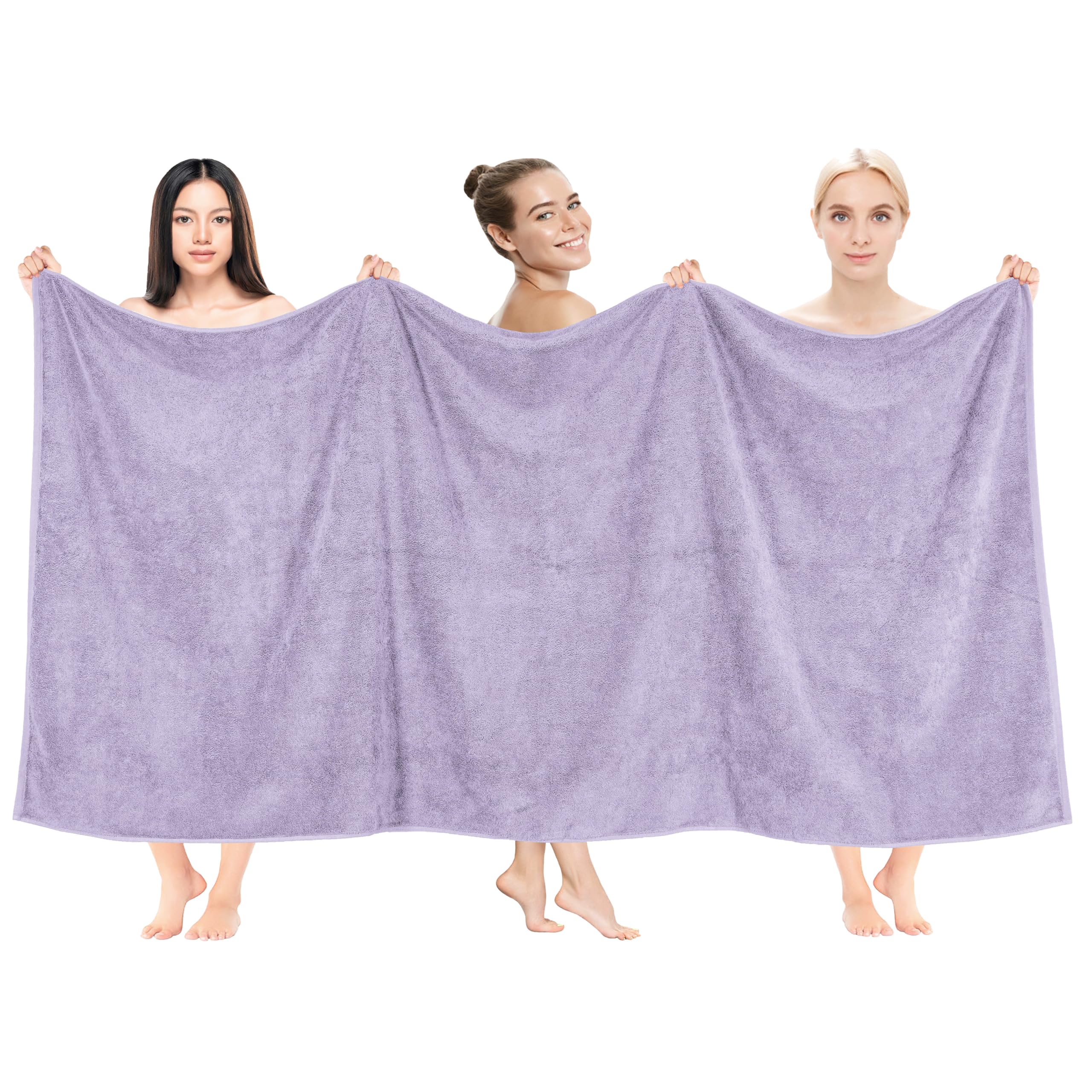 Cotton Paradise 6 Piece Towel Set, 100% Cotton Soft Absorbent Turkish Towels for Bathroom, 2 Bath Towels 2 Hand Towels 2 Washcloths, Beige Towel Set