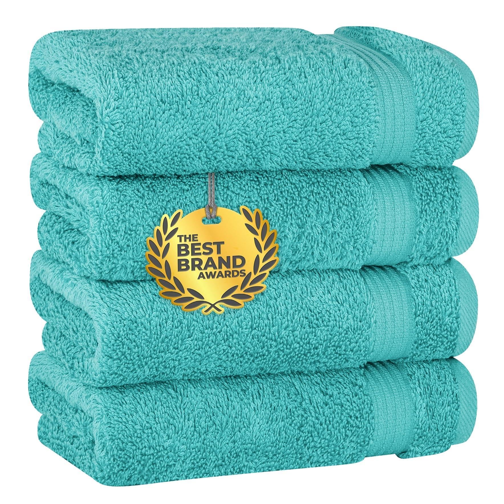 Cotton Paradise 6 Piece Towel Set, 100% Cotton Soft Absorbent Turkish Towels for Bathroom, 2 Bath Towels 2 Hand Towels 2 Washcloths, Beige Towel Set