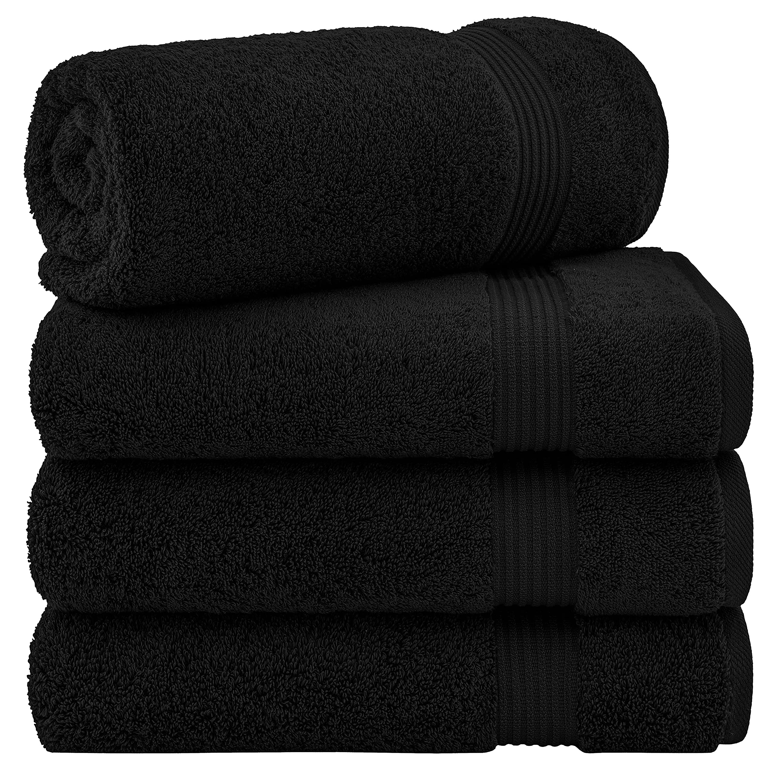 Cotton Paradise 6 Piece Towel Set, 100% Cotton Soft Absorbent Turkish Towels for Bathroom, 2 Bath Towels 2 Hand Towels 2 Washcloths, Beige Towel Set