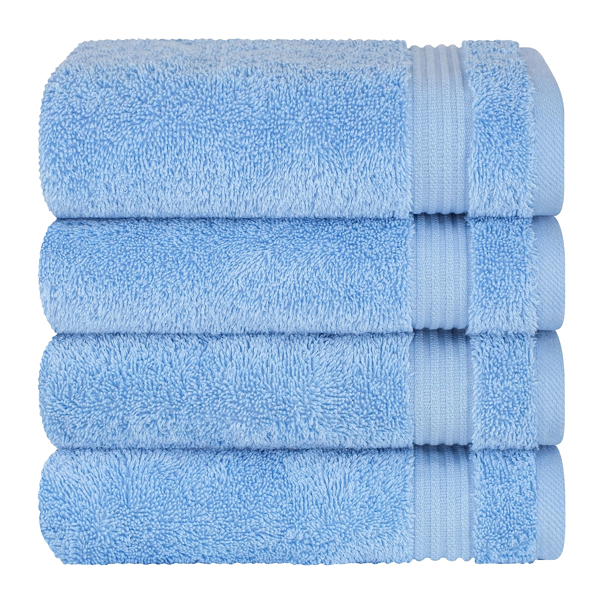 Cotton Paradise 6 Piece Towel Set, 100% Cotton Soft Absorbent Turkish Towels for Bathroom, 2 Bath Towels 2 Hand Towels 2 Washcloths, Beige Towel Set